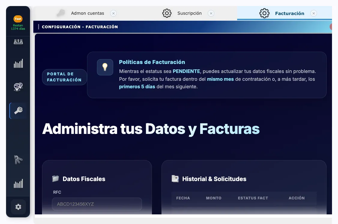 Portal de Facturación