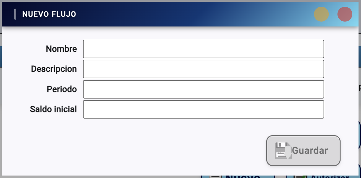 Formulario de Nuevo Flujo