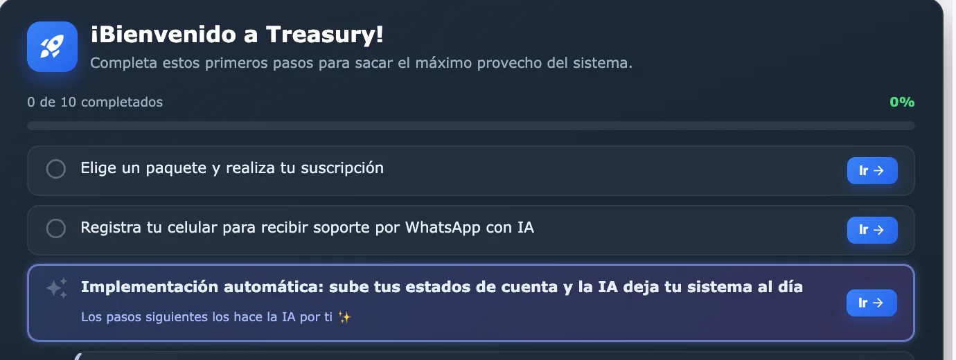 Paso de Implementación automática destacado